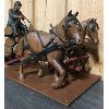 Image 7 : FOLK ART WOOD SCULPTURE "BRINGING HOME A LOAD OF LOGS" - HAROLD LEE (1898-1984)