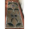 Image 1 : LEADED STAIN GLASS WINDOW - 12  x 32in