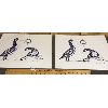 Image 1 : LOT OF 2 - CARL RAY SILKSCREENS "LOONS" - 14 x 16in