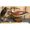 Image 1 : LOT OF 2 - PAINTED CARVED WOODEN BIRDS