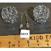 Image 2 : LOT OF 2 - SALT CELLERS W/ BIRKS STERLING SPOONS