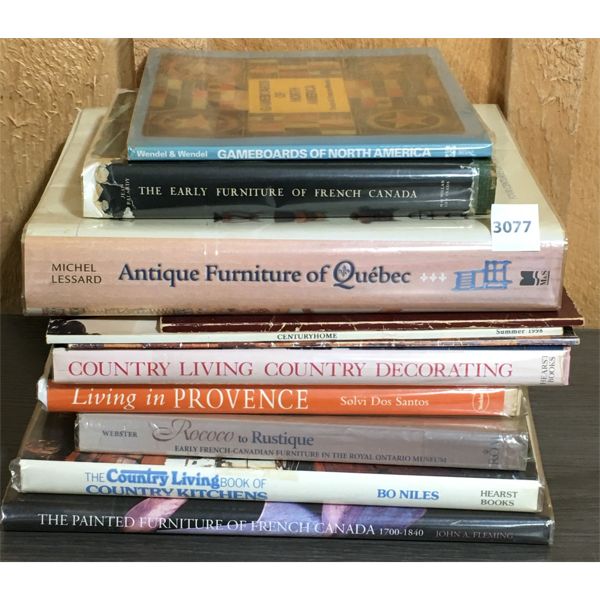 JOB LOT - QTY DECORATING AND ANTIQUE FURNITURE PUBLICATIONS