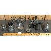 Image 1 : LOT OF 6 - PEWTER PIECES - WINE FUNNEL, ICE CREAM MOLD ETC.