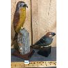 Image 1 : LOT OF 2 - WOOD CARVED BIRD FIGURES 