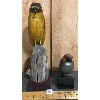 Image 3 : LOT OF 2 - WOOD CARVED BIRD FIGURES 