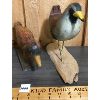 Image 2 : LOT OF 2 - PAINTED WOOD CARVED BIRD FIGURES 