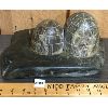 Image 4 : UNSIGNED SOAPSTONE DOUBLE IGLOO CARVING ON BASE - 6 x 9.5 x 11.5in