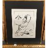 Image 1 : FRAMED ORIGINAL DRAWING "MOMENTS IN TIME" - SIGNED 7.B LAVALLEY '92 - 16.5in x 20.5in