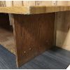 Image 3 : HAND-BUILT WOODEN COFFEE TABLE - 15.5 x 18.5 x 48in