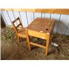 School desk with chair