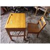 School desk with chair