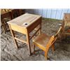 28  School desk with chair