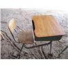 Image 2 : School desk (steel legs) with chair