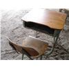 Image 3 : School desk (steel legs) with chair