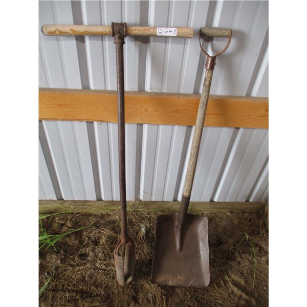 Post digger + shovel