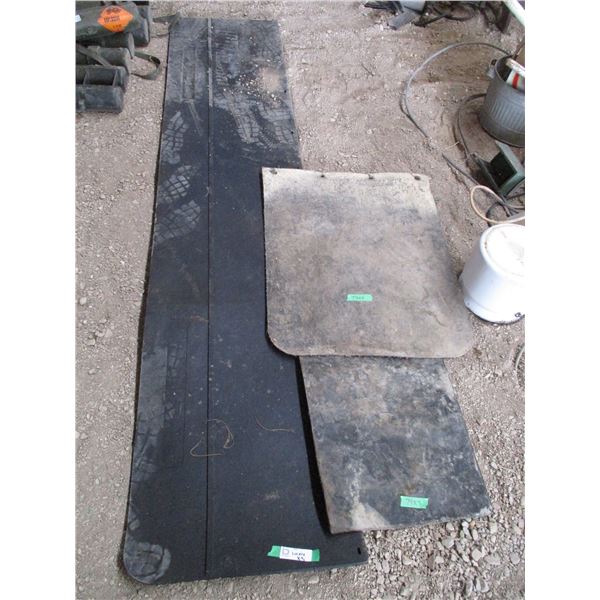 Rubber mat (8ft x 20") with mud flap