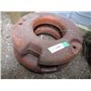Image 1 : (2) Round wheel weights 15" round