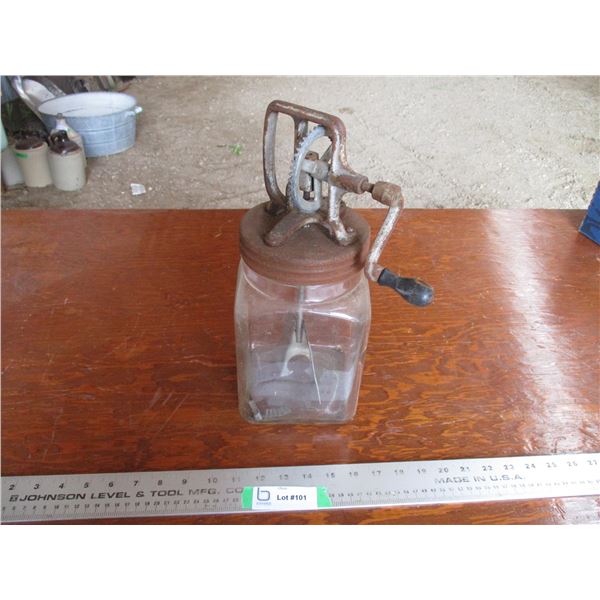 Blow butter churn (gear broken)