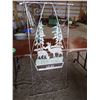 Image 1 : Ornamental gate (window from motel) - Deer - 57" x 24"
