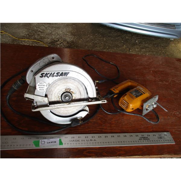 Black & Decker jigsaw + skilsaw (working) - poor cord