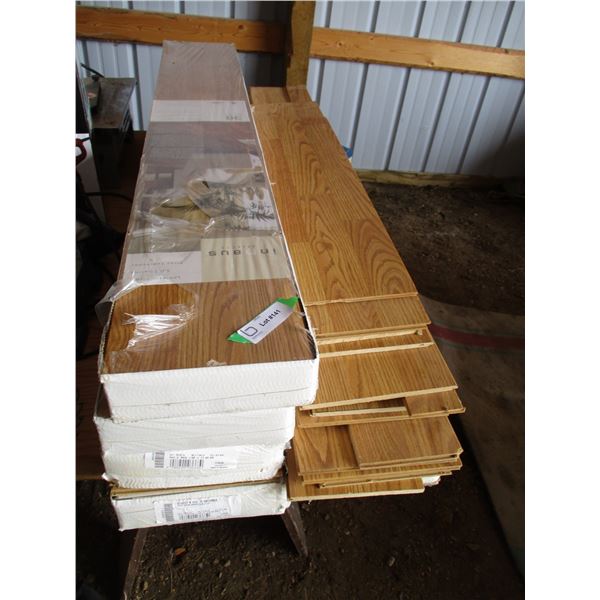 8mm deep grain oak honey laminate flooring - 5 full packs + some loose ones
