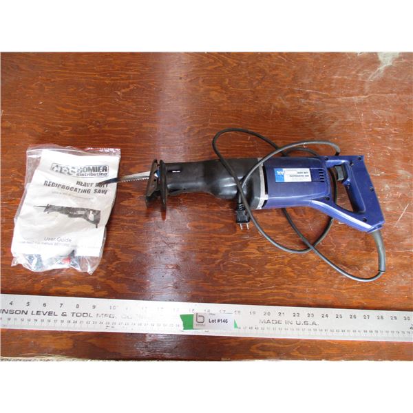 Heavy duty reciprocating saw (working)