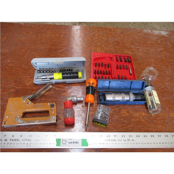 Bostitch stapler, impact driver, misc