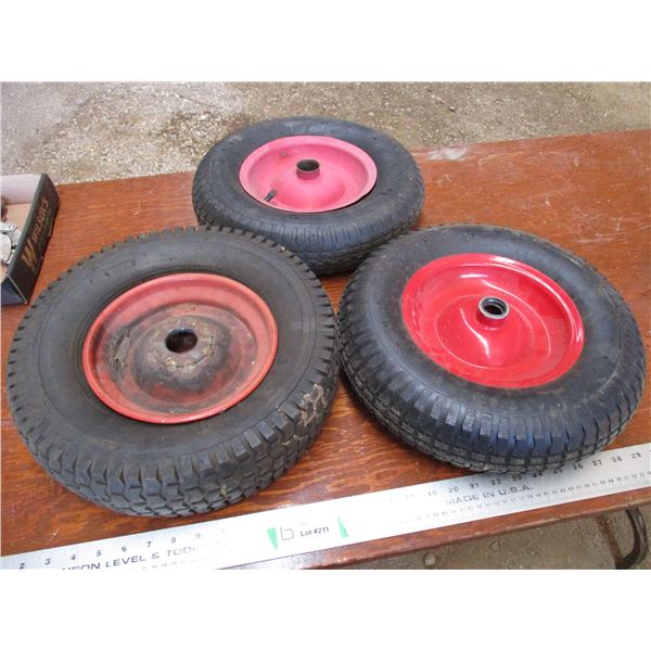 (3) Tires with rims - 16x4.5 0.8, 4.8/4.0-8