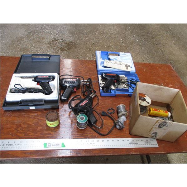 (4) Soldier guns with solder wire