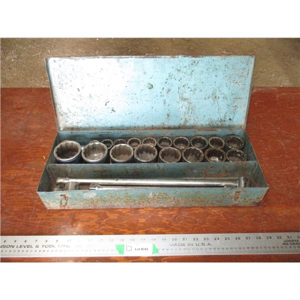 Drive socket set - gray
