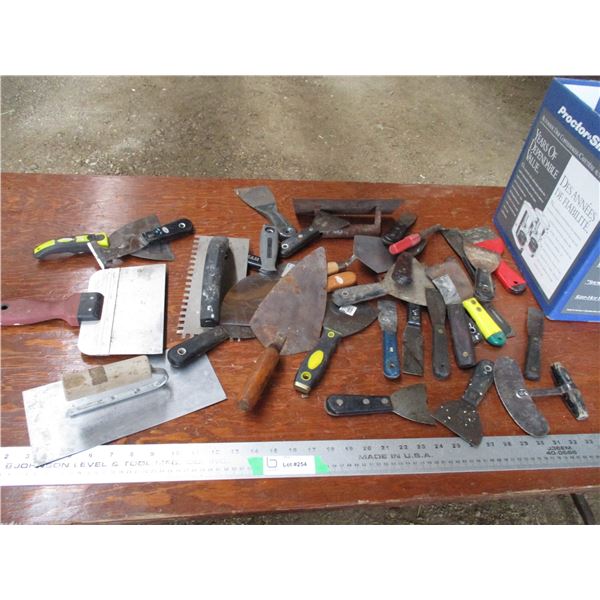 Box of Trowels, paint scrapers