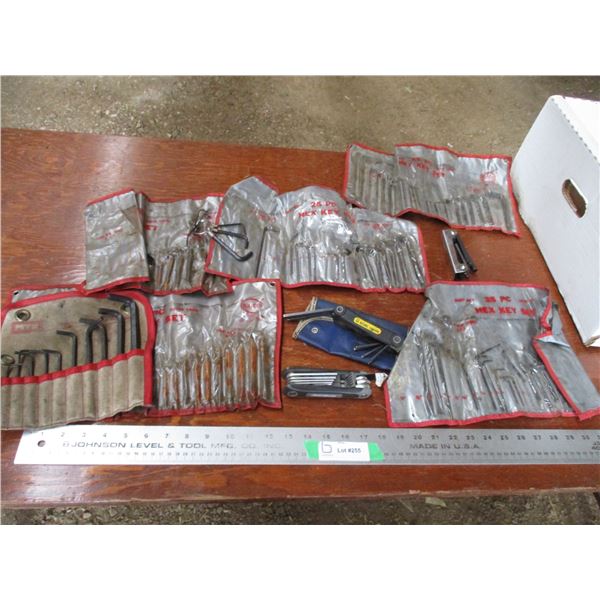Hex keys, allen wrenches