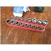 Image 3 : (3) 9-piece 3/8 socket sets