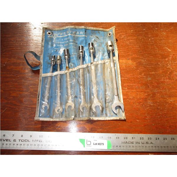 Westward open end wrench + swivel socket set Bodnarus Auctioneering
