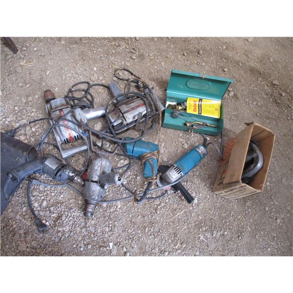 Lot of parts, drills, misc