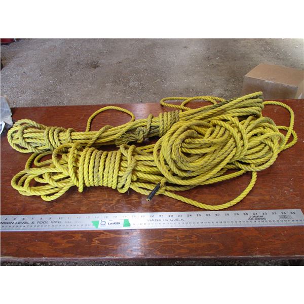(2) bundles of thicker rope