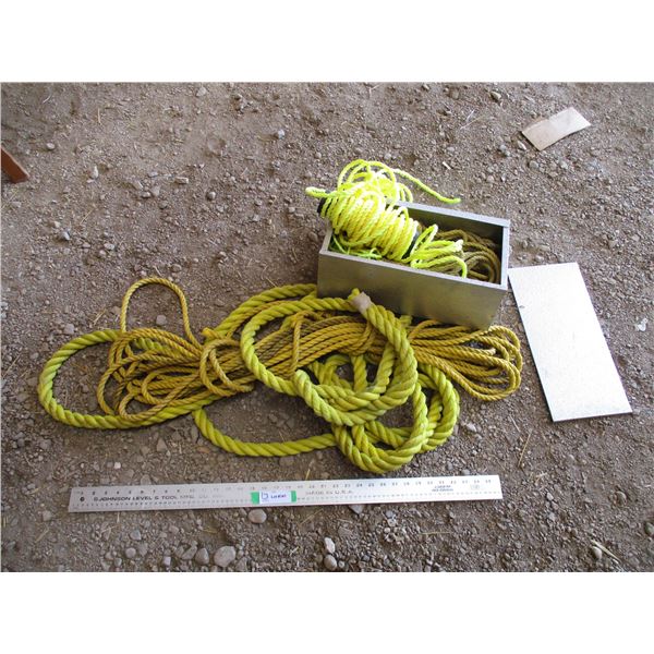 lot of heavy rope, misc rope