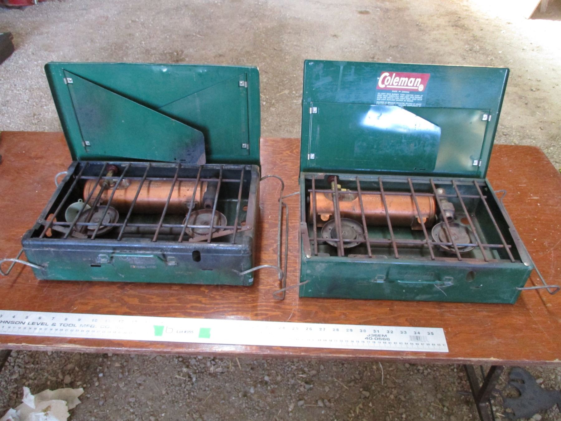 (2) Coleman camp stoves