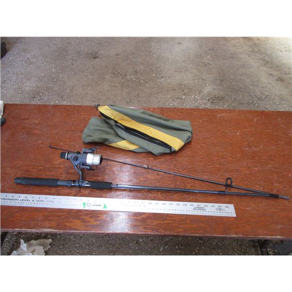 Shimano rod + reel with case