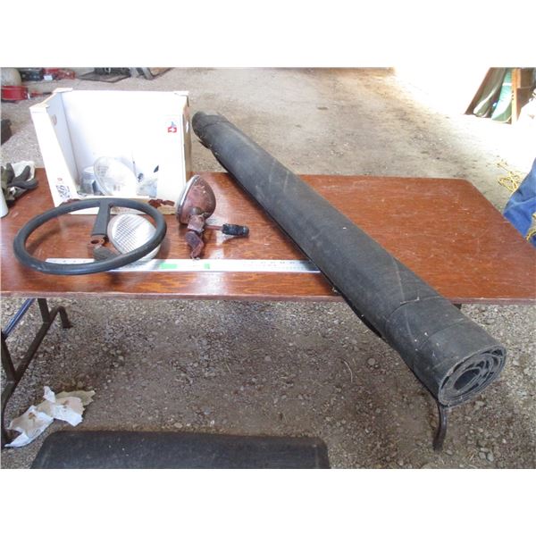 Implement lights steering wheel, canvas - 61" long