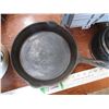Image 3 : Cast iron pan, pots, enamel, misc with tote