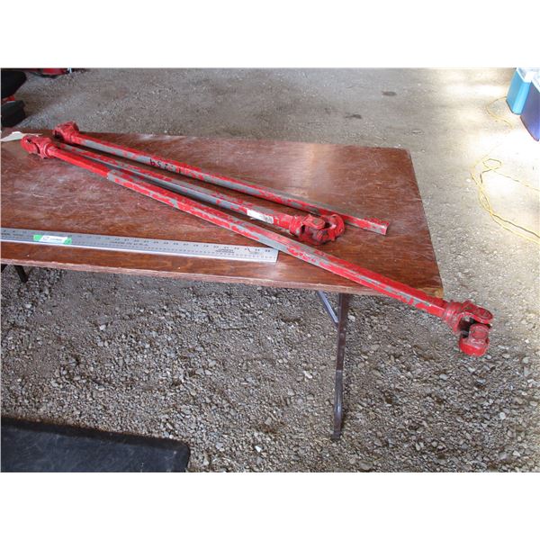 (2) PTO shafts (red)