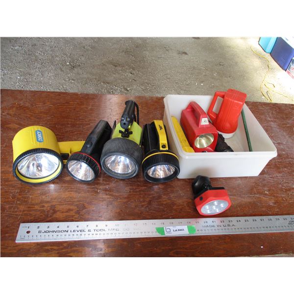 lot of flashlights