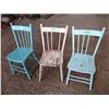 Image 1 : (3) wooden chairs