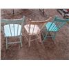 Image 5 : (3) wooden chairs