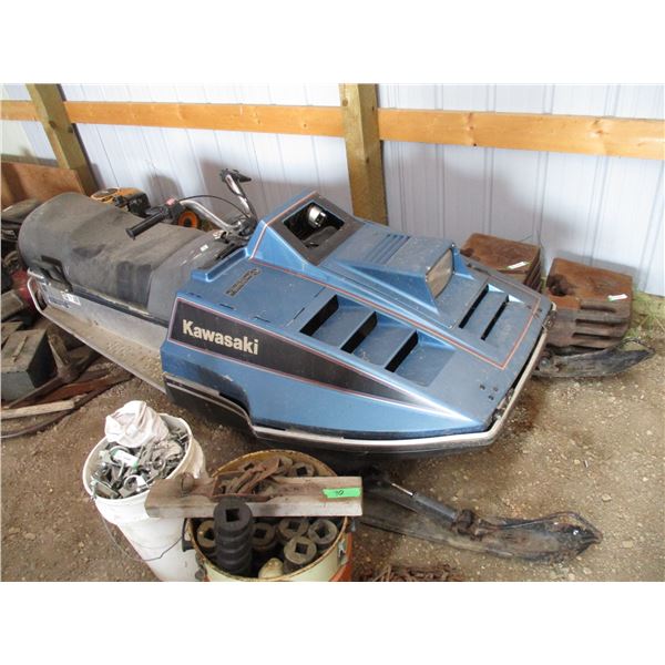 Kawasaki snowmobile - 1150 miles (rpm gauge with key)