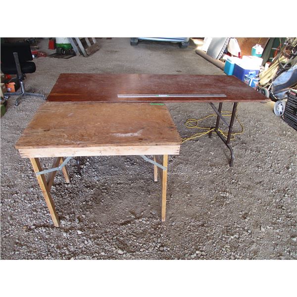 (2) tables - 6ft 30" + small table