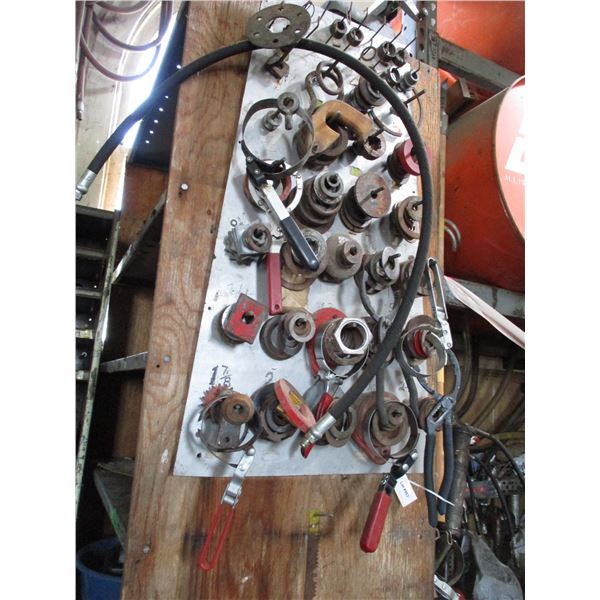 hanging washer display with contents of shelf (all contents, shelf not included)