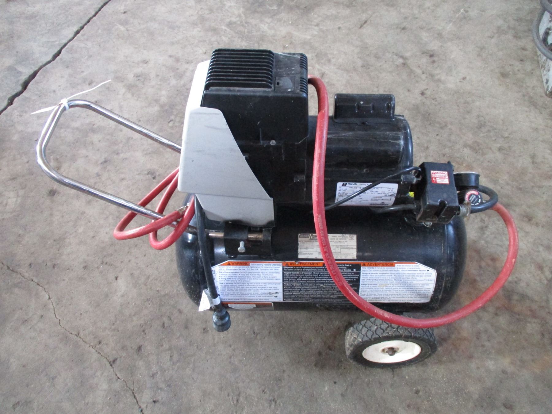 Coleman black max air compressor 3 1/2 hp 11 gal tank