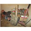 Image 1 : black hose, hose clamp, grease tubes, floor scraper, all contents